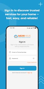 MeinHaus homeowner estimate screen